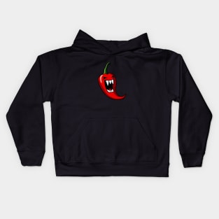 Angry Red Chili Hot Pepper Kids Hoodie